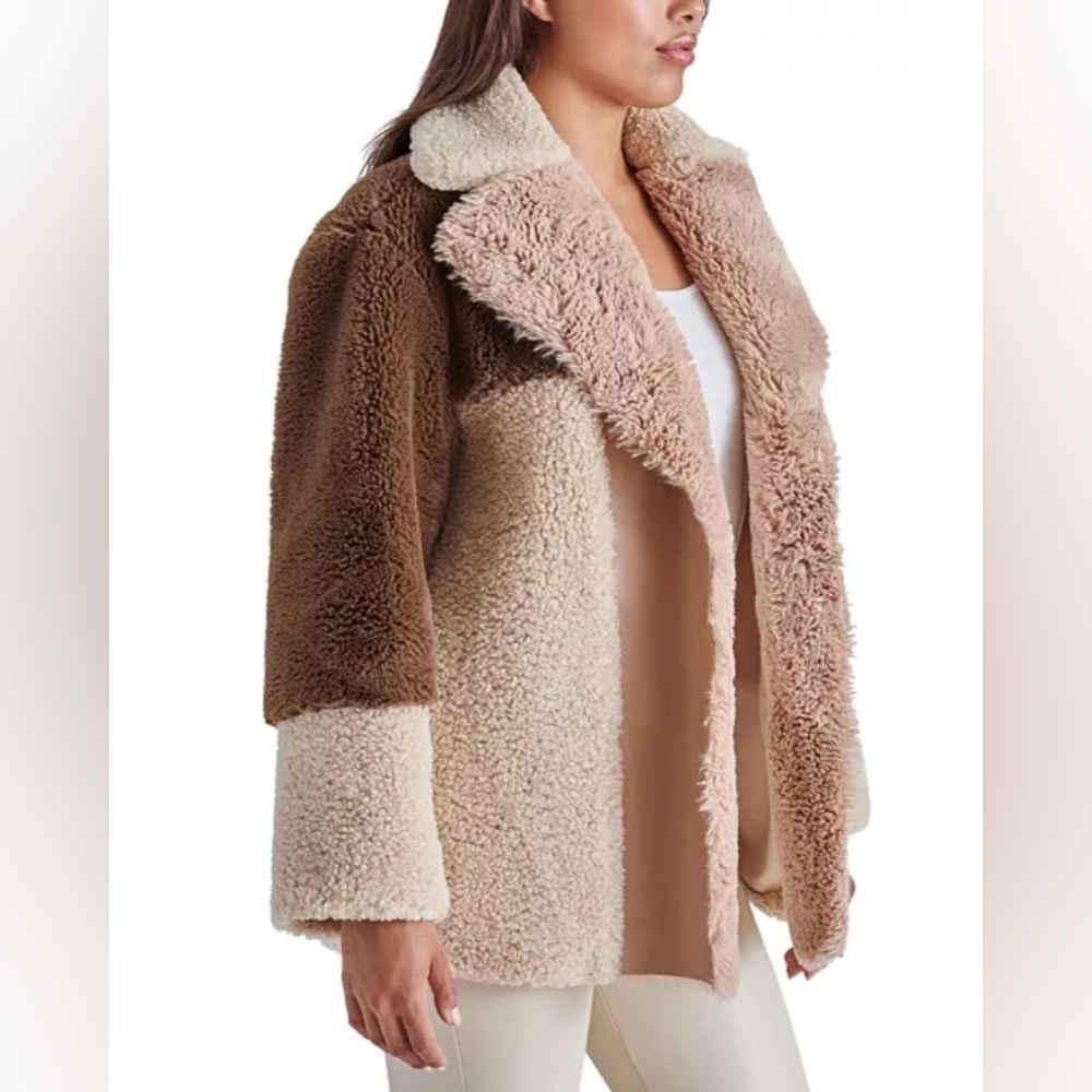 Women's Colorblock Sherpa Jacket - Picture 2 of 14